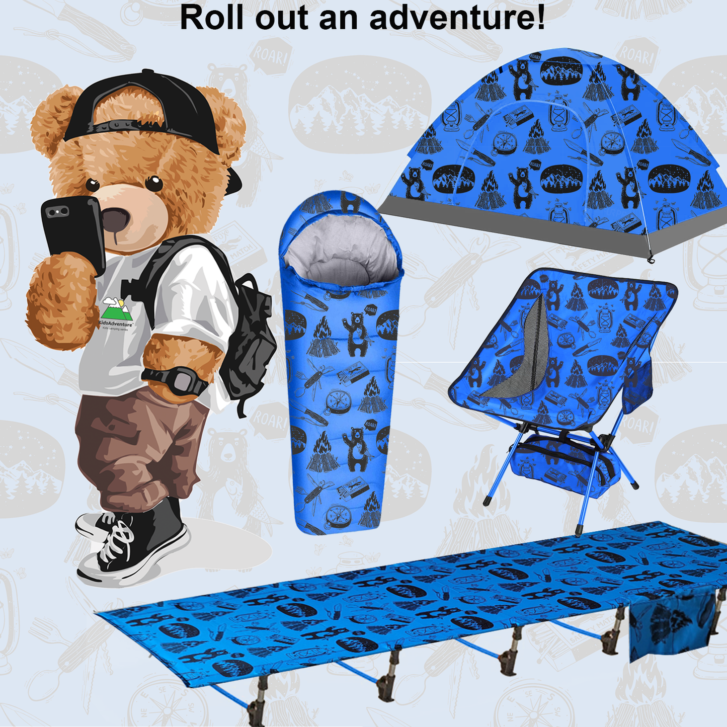 Adventure theme kids cot