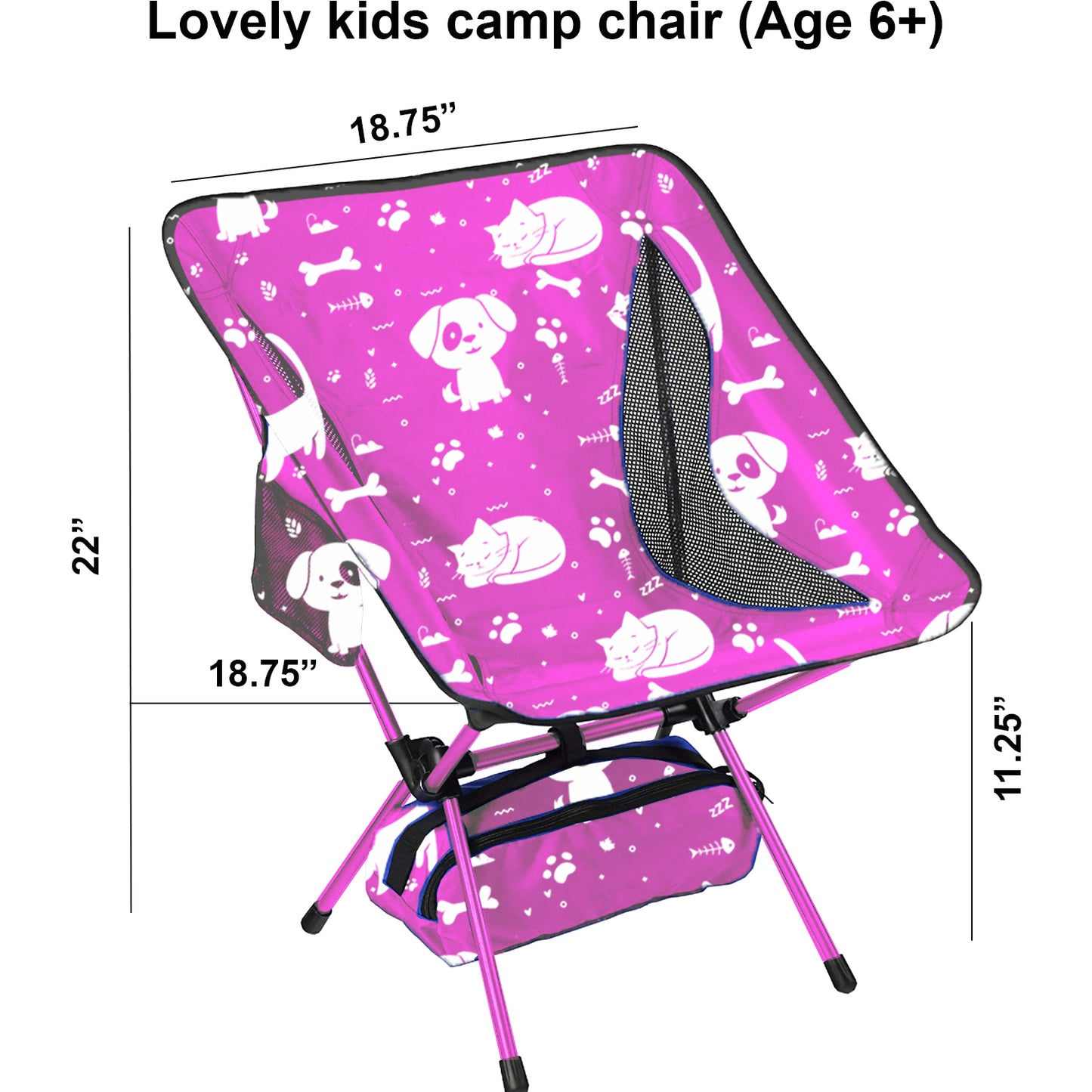 Kids camping chair - Best Friends theme