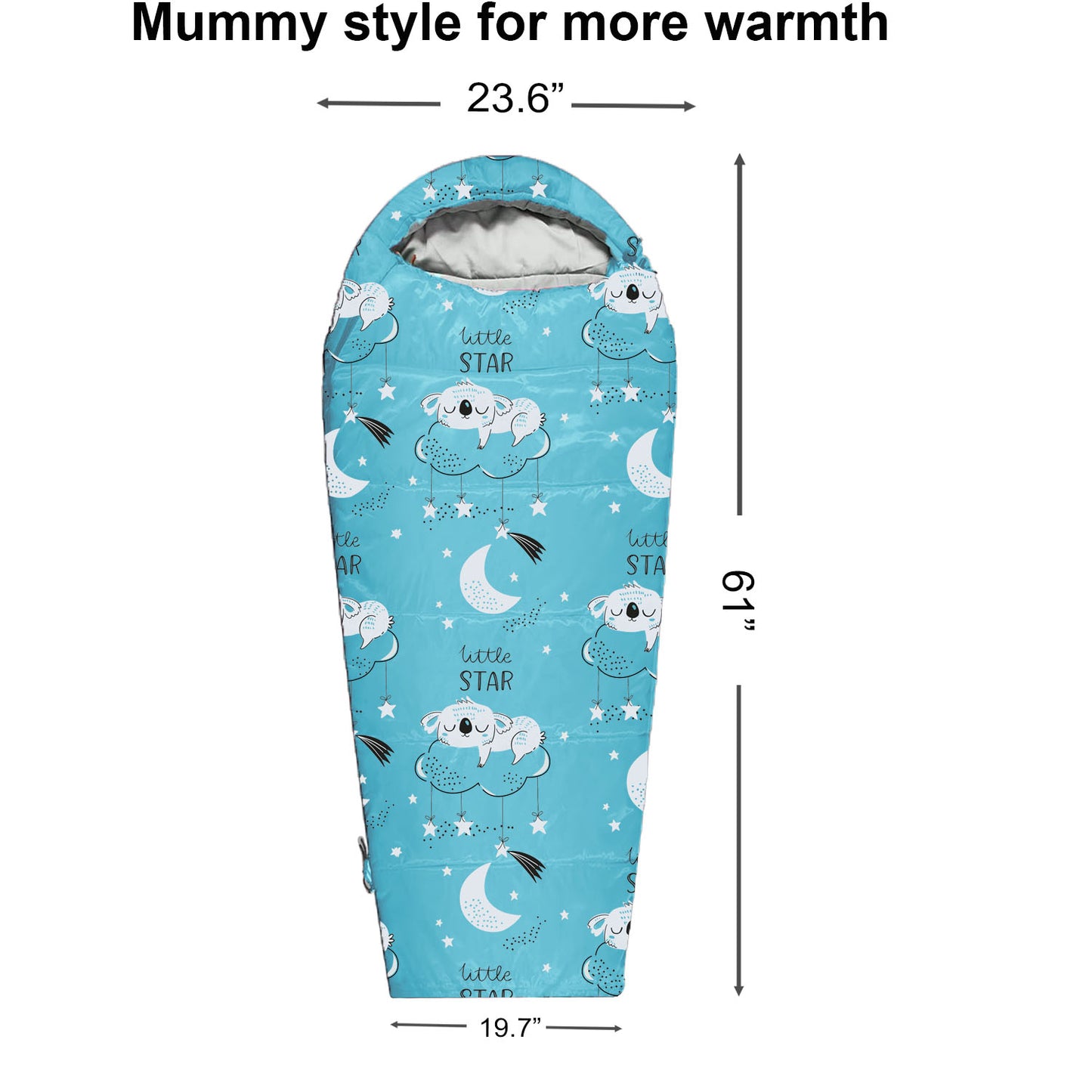 Little Star Theme 4 Seasons Indoor/Outdoor Kids Sleeping Bags - Kids version