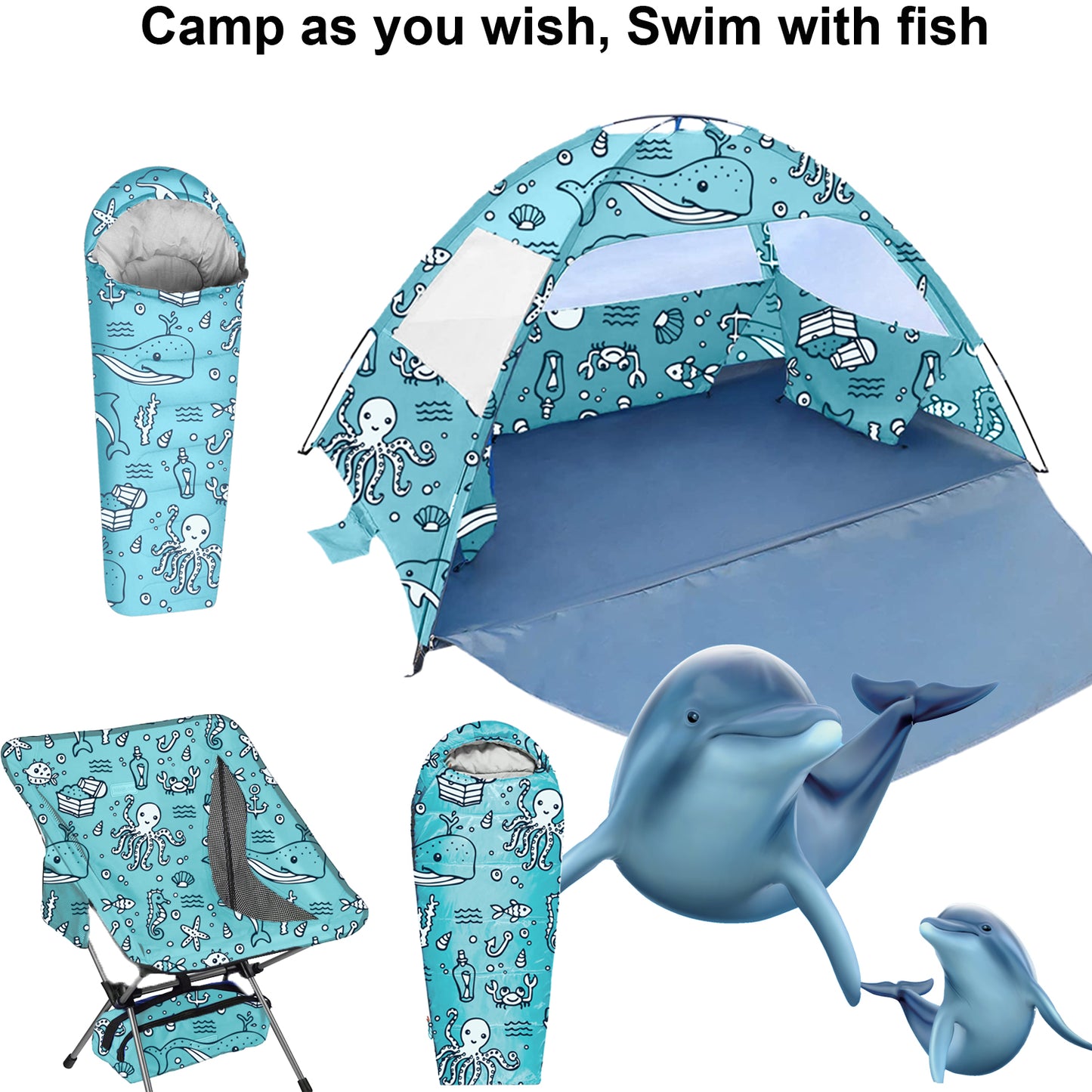 Youth beach chair - Ocean World theme