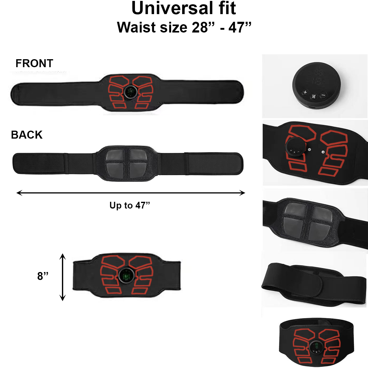 eAnjoy EMS Muscle Stimulator, Abdominal Toning Belt for Men and Women