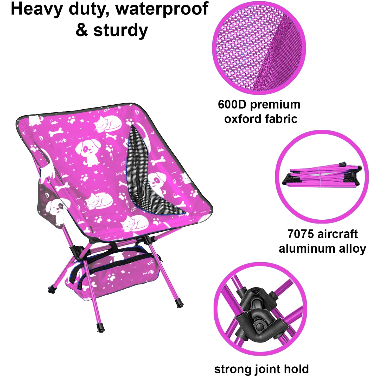 Kids camping chair - Best Friends theme