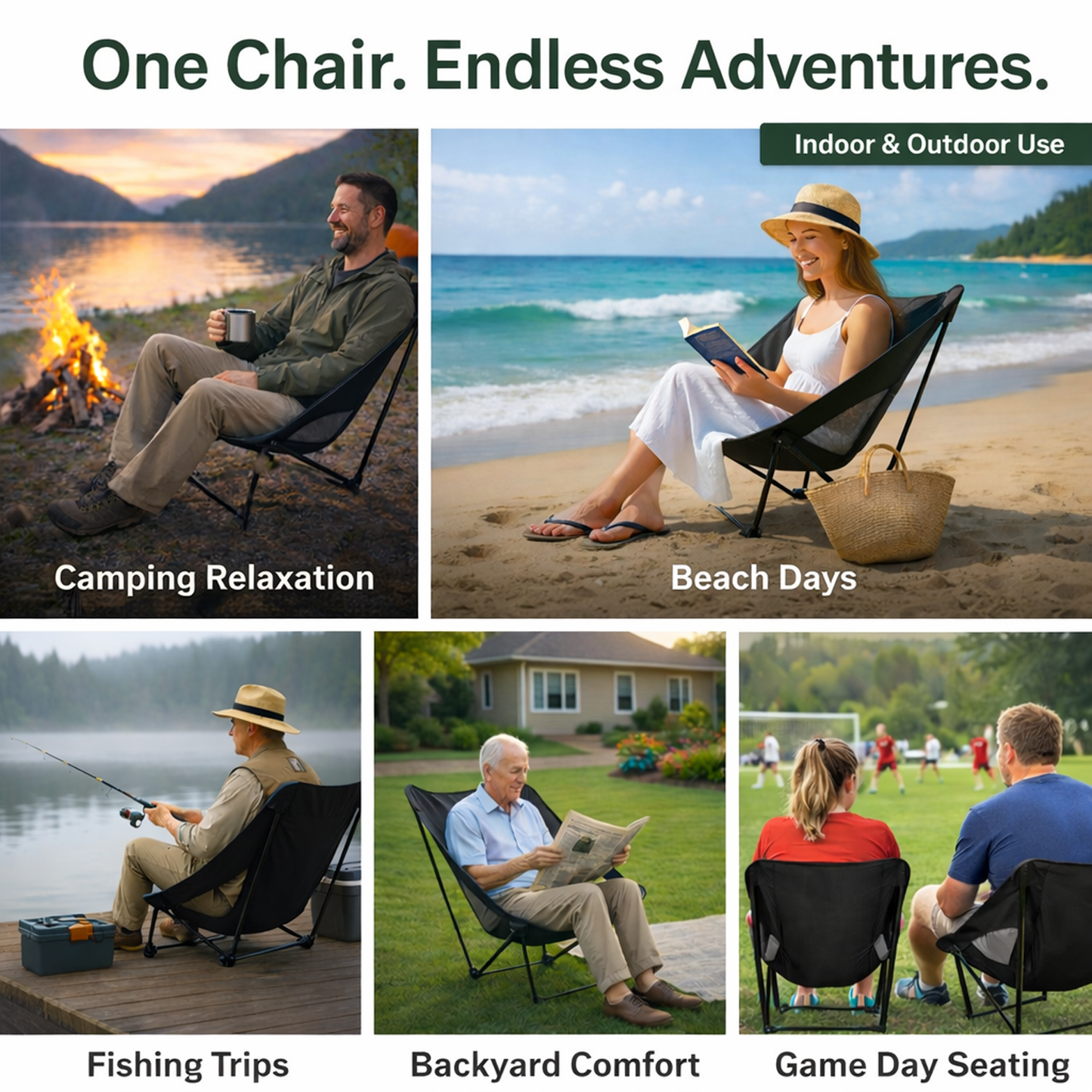 ANJ Outdoors Portable Camp Chair