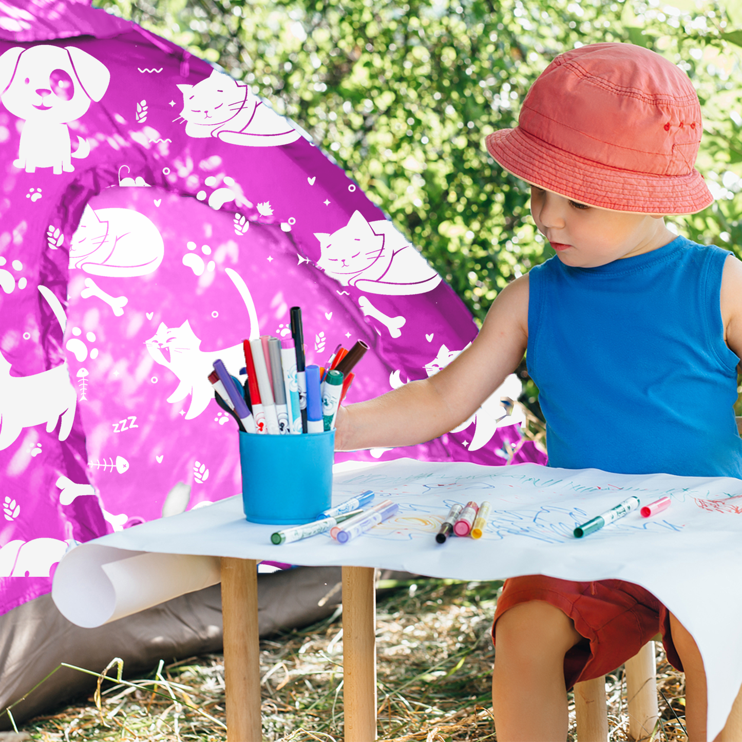 Kids Indoor/Outdoor Tent - Best Friends theme