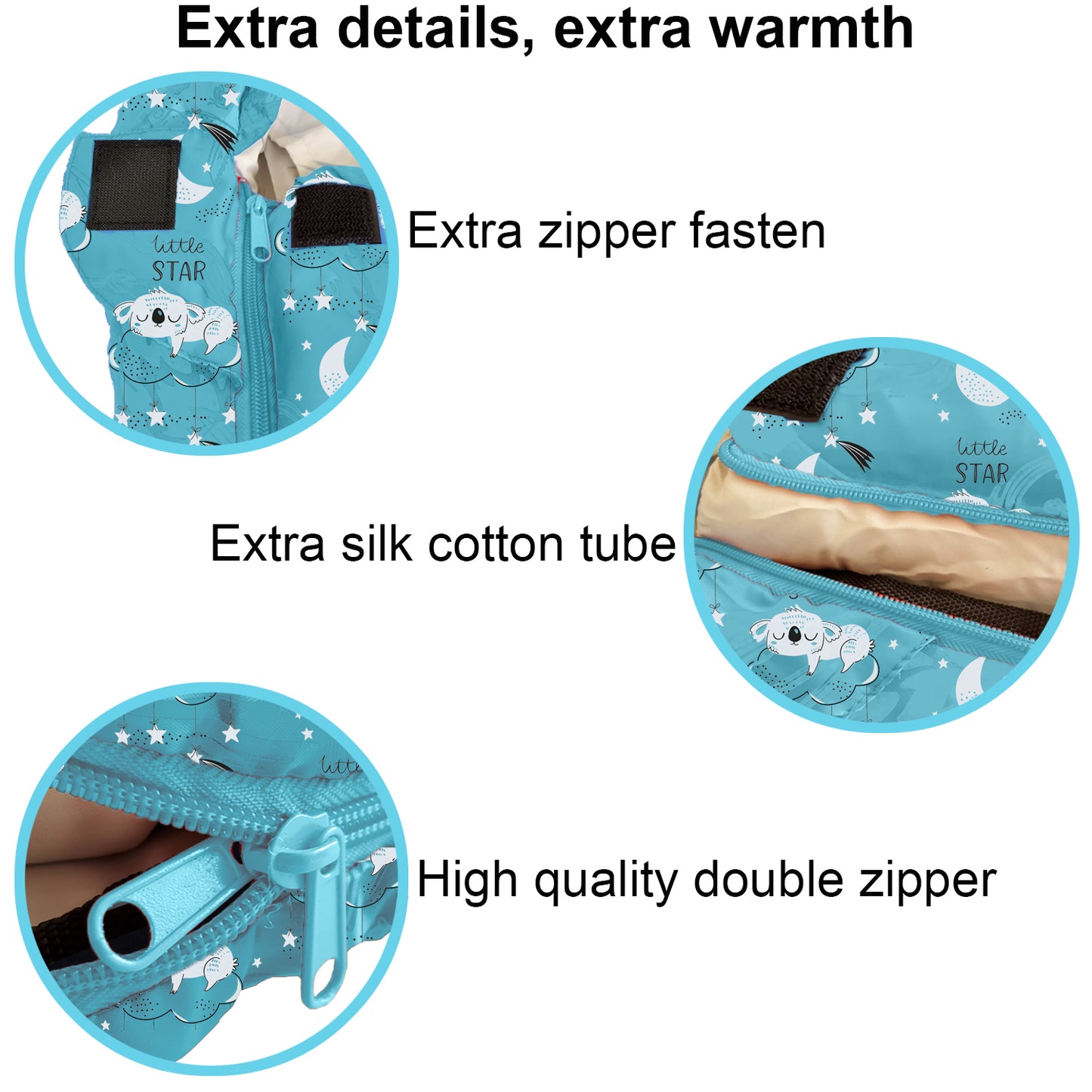 Little Star Theme 4 Seasons Indoor/Outdoor Kids Sleeping Bags - Youth version