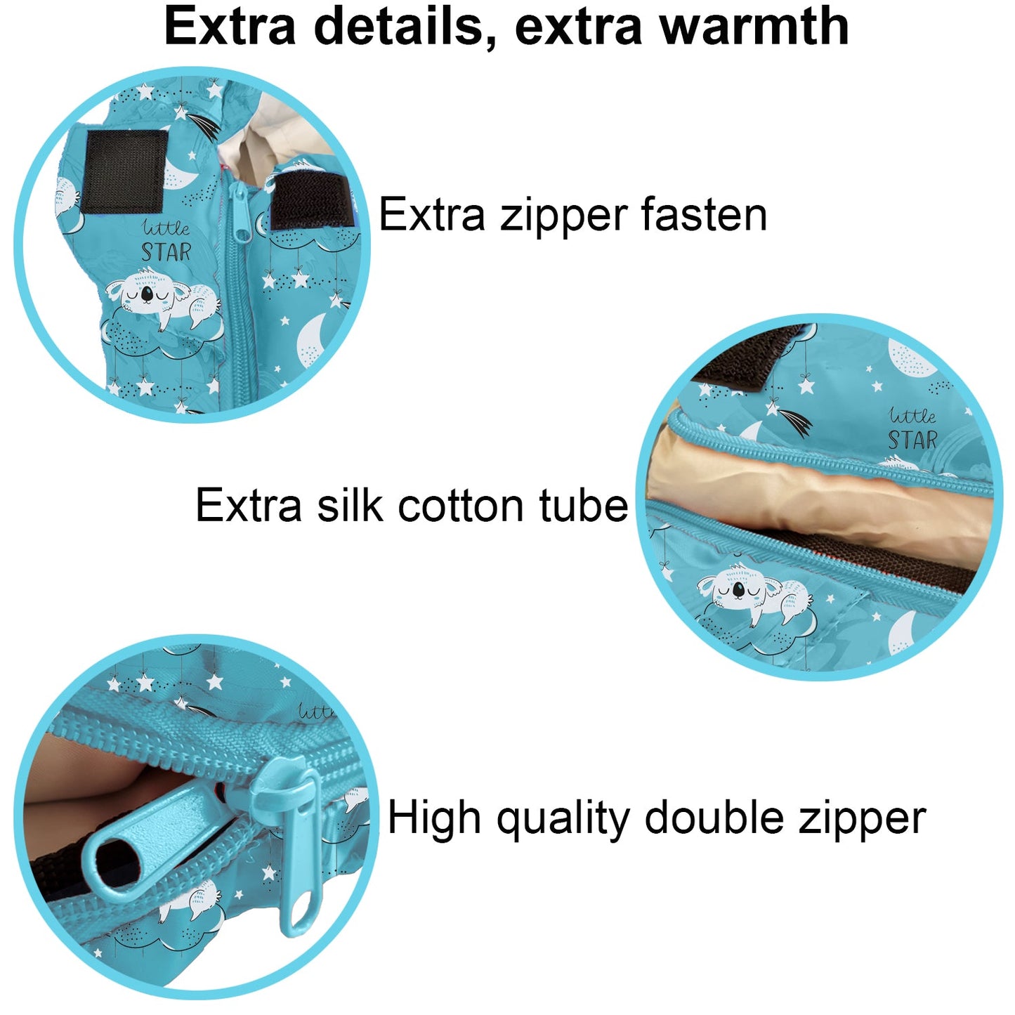 Little Star Theme 4 Seasons Indoor/Outdoor Kids Sleeping Bags - Kids version