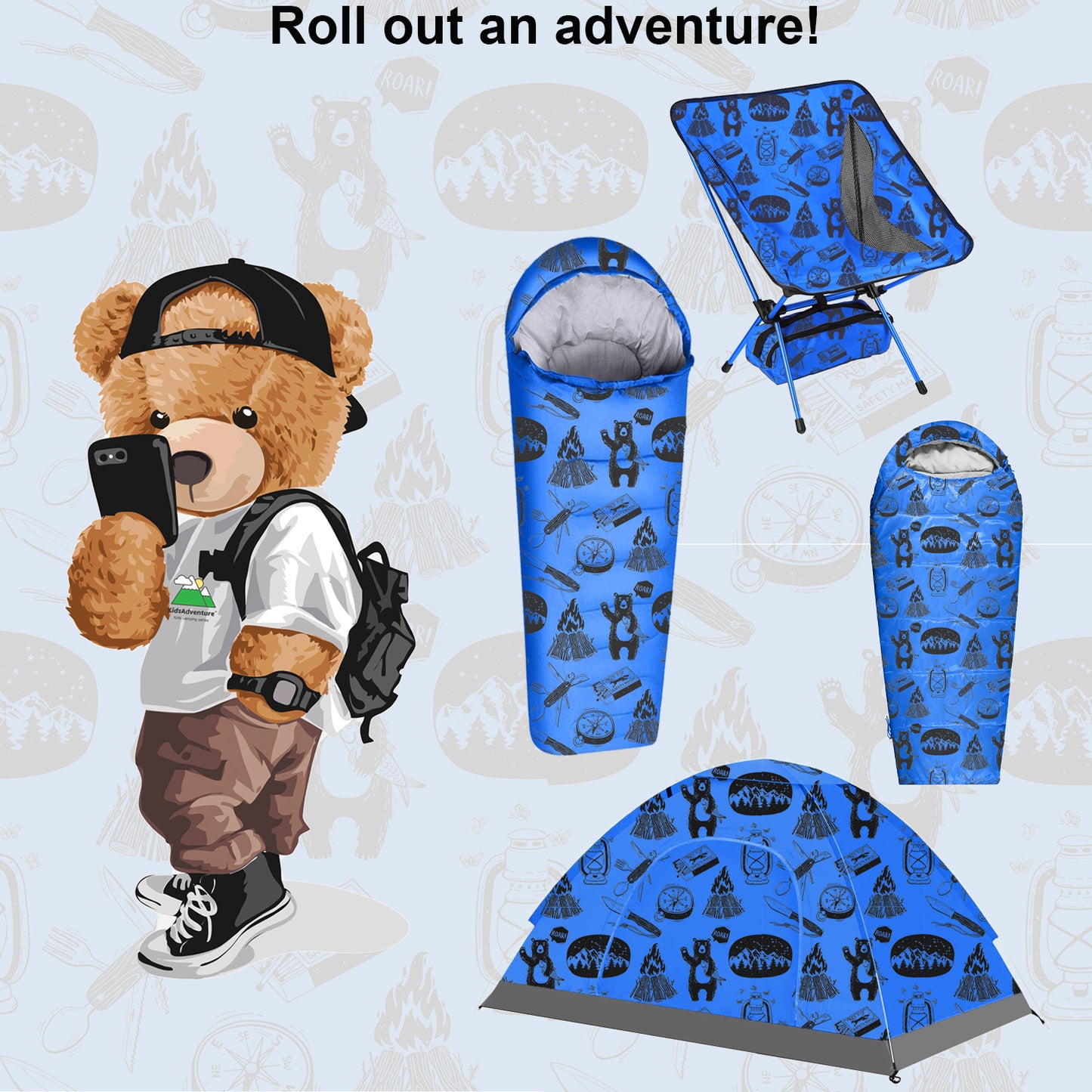 Kids Indoor/Outdoor Tent - Adventure theme