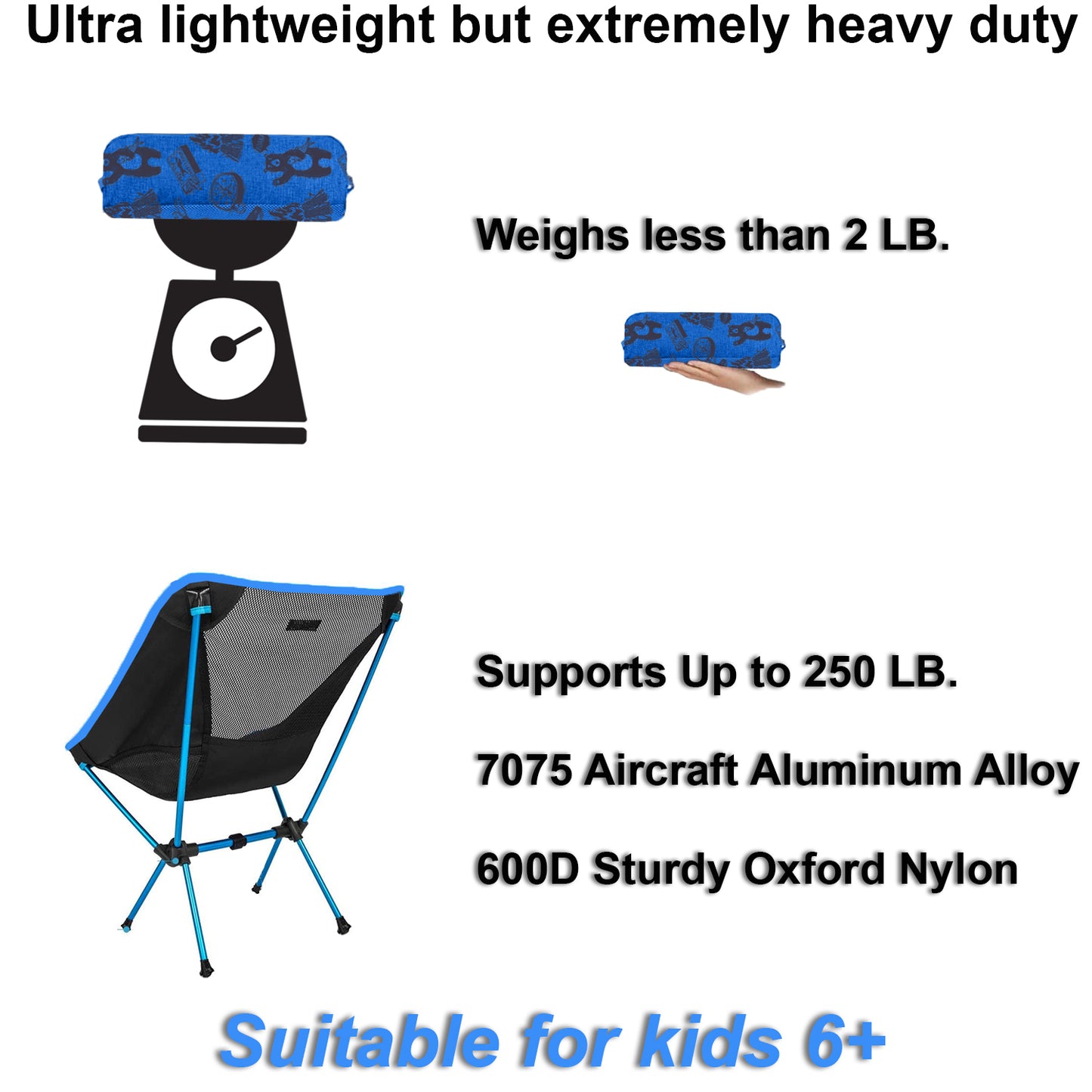 Kids camping chair - Adventure theme