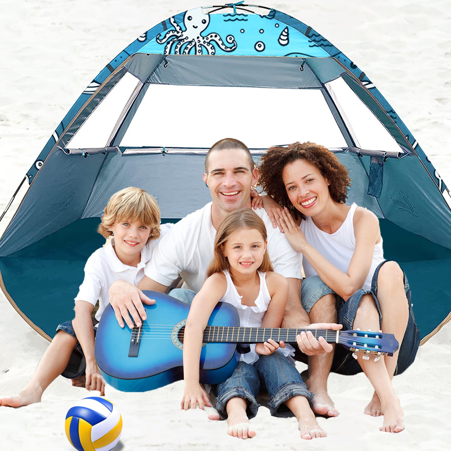 Ocean world beach tent for babies, toddlers and family