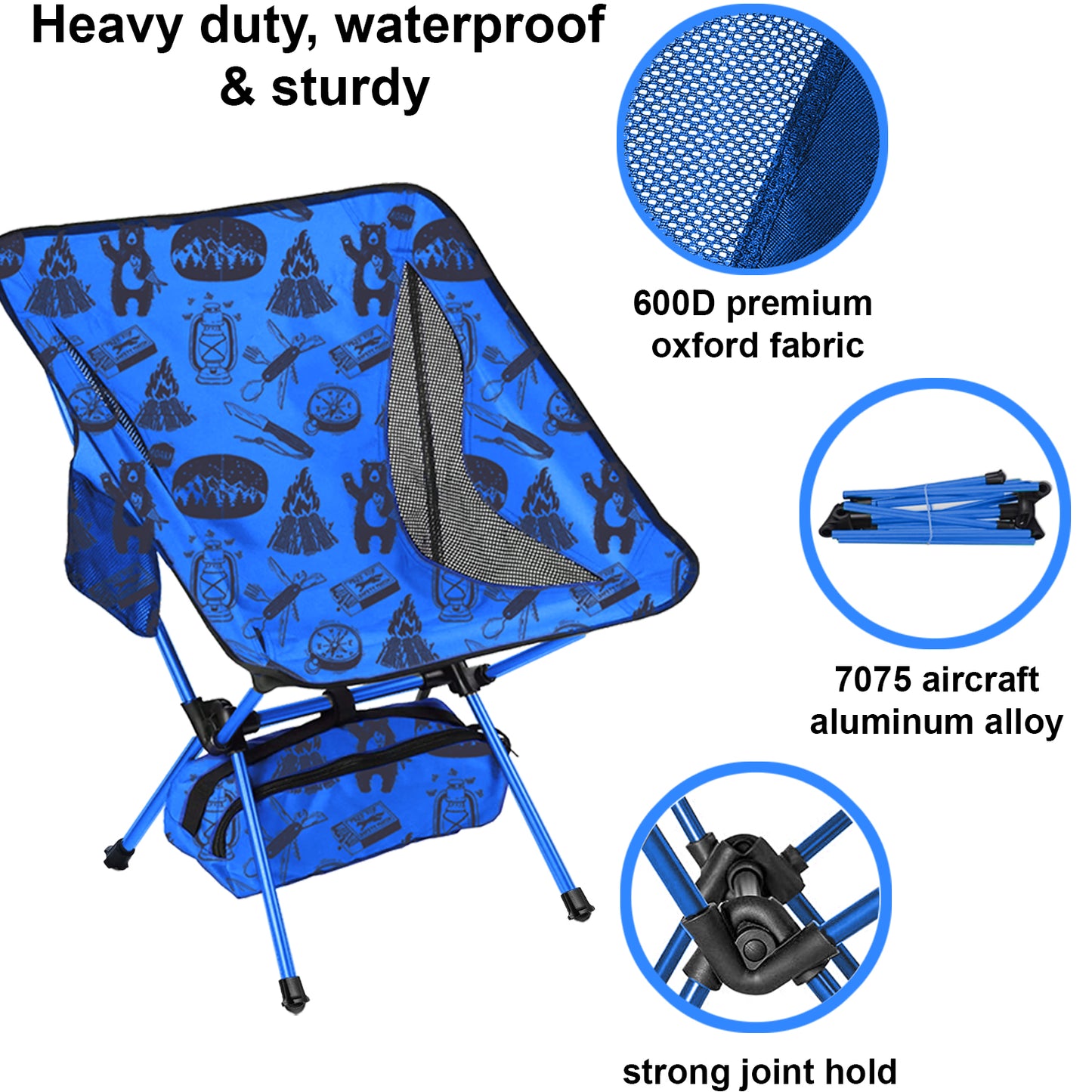 Youth camping chair - Adventure theme