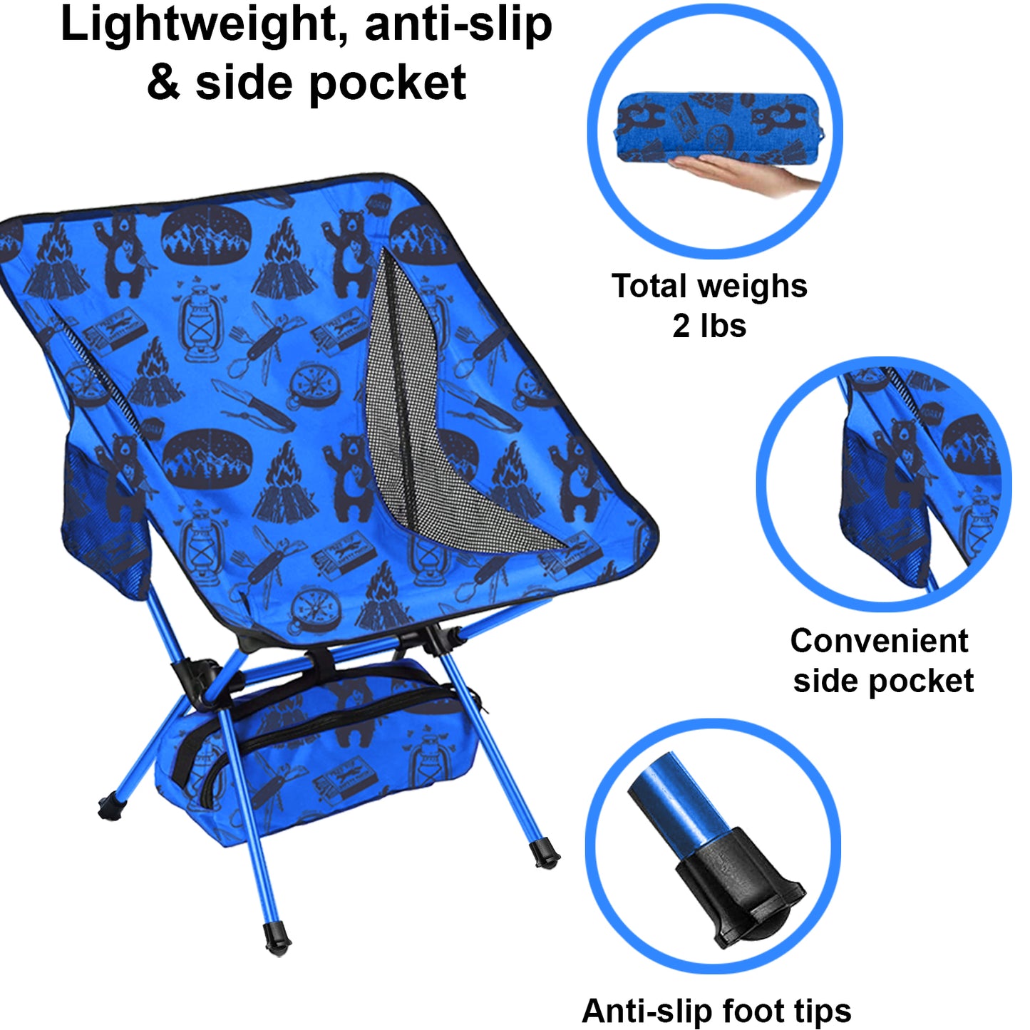 Youth camping chair - Adventure theme