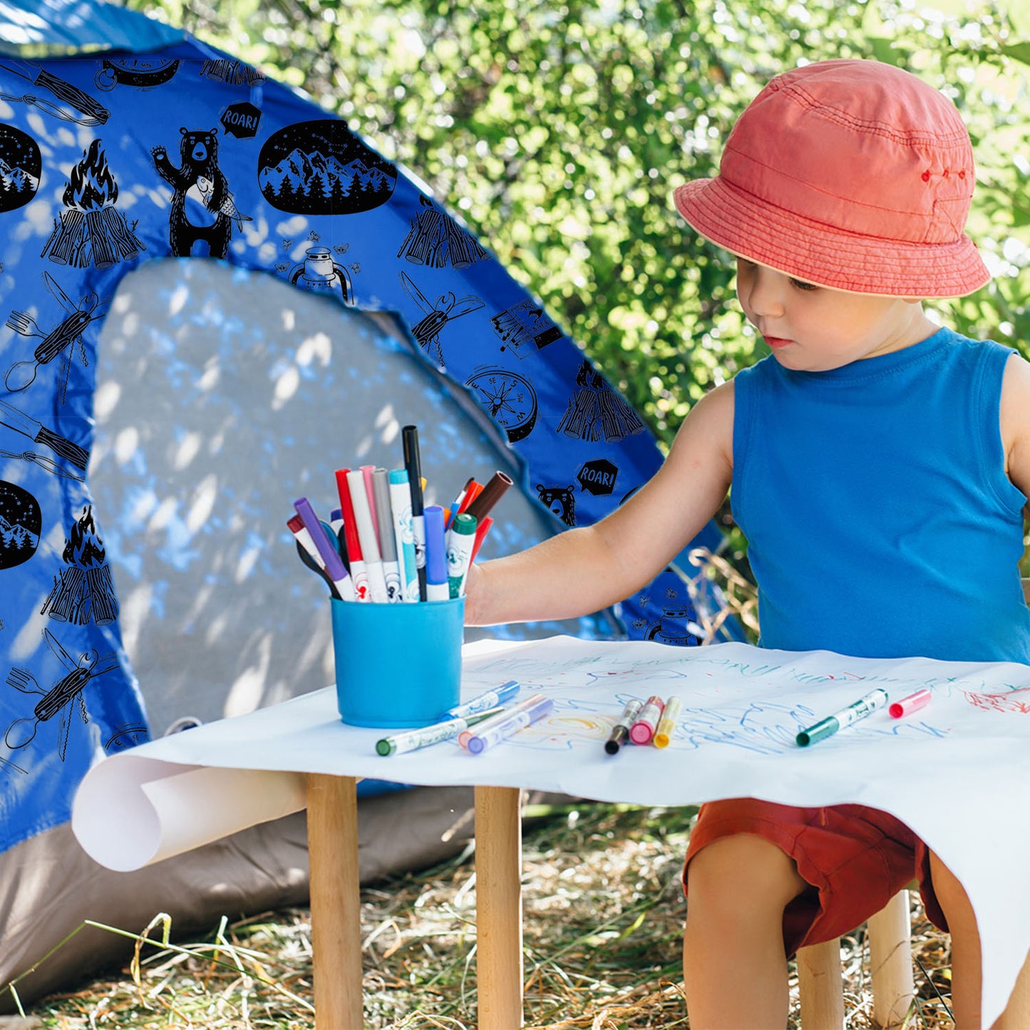 Kids Indoor/Outdoor Tent - Adventure theme
