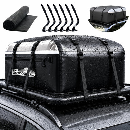 20 Cu FT Rooftop Cargo Carrier Bag for Vehicles with or without Roof Racks