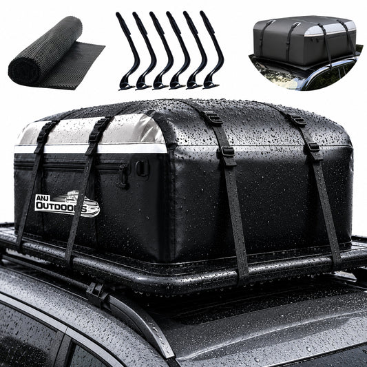 20 Cu FT Rooftop Cargo Carrier Bag for Vehicles with or without Roof Racks