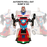 ANJ Kids Battery Operated Bump n' Go Transformer Car