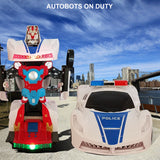 ANJ Kids Battery Operated Bump n' Go Transformer Car