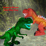 New! 13" Tyrannosaurus Rex Walking Dinosaur Toys for Boys and Girls – Roaring, Walking, and Glowing Electric T Rex