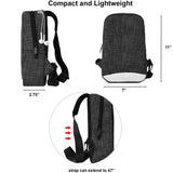 Lightweight and Waterproof Sling Bag/Travel Bag - Black