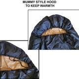 Ultra-Lightweight Indoor / 3 Season Outdoor Sleeping Bag with Covering Hood