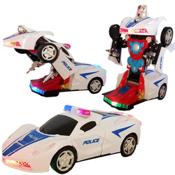 ANJ Kids Battery Operated Bump n' Go Transformer Car