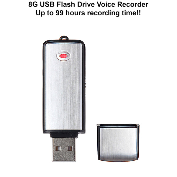 Crystal Clear 8G USB Digital Voice Recorder