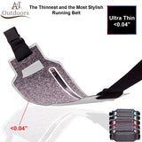 Ultra-Thin Water Resistant Running Belt - Silver