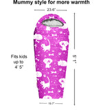 Best Friends Theme 4 Seasons Indoor/Outdoor Kids Sleeping Bags - Kids version