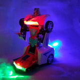 ANJ Kids Battery Operated Bump n' Go Transformer Car