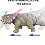 Battery Operated Triceratops Dinosaur Kids Toy