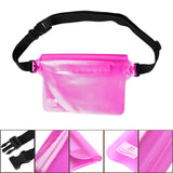 2 PK Waterproof Pouch (Black/Pink)