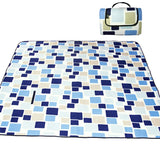 60" x 48" 3-Layer Waterproof Outdoor Blanket/Picnic Blanket - Magic Blue