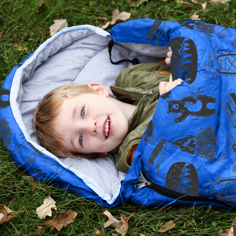 Adventure Theme 4 Seasons Indoor/Outdoor Kids Sleeping Bags - Kids version