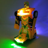 Battery Operated Bump and Go Transformers Toys for Kids - Bumblebee