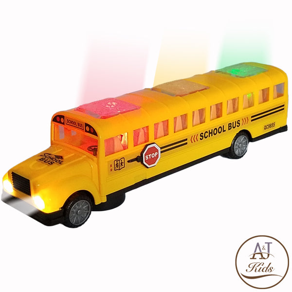 Battery Operated Bump n' Go School Bus