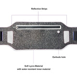 Ultra-Thin Water Resistant Running Belt - Silver