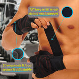 ANJ Sports (2019 Update) Weight Lifting/Workout Gloves with Integrated Wrist Support for Men and Women